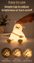 lurk deep Dimmable,Rechargeable Duck Night Light for Kids,Touch Portable and Squishy Silicone Led Nightlight,Kawaii
