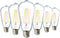 Sunco 6 Pack Edison Bulbs LED ST64, Clear Vintage Filament Waterproof Bulb,