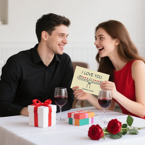 XYKEJ Funny Anniversary Card for Couple, Sweet Anniversary Cards for Husband Wife Girlfriend Boyfriend