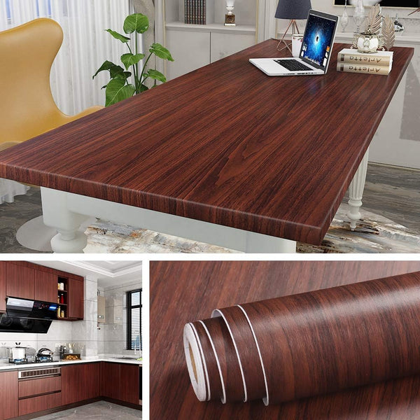 Livelynine 197 x 24 Inch Wide Wood Contact Paper Kitchen Cabinet Desk