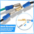 50 Pcs Piggyback Spade Connectors, 3 Way Adapter Dual Male to Single Female Quick Disconnect Connectors