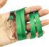 Bird Fiy Green Bulk Lanyards for ID Badges, Nylon Neck Flat Lanyard for ID Name Badge Holder (50Pcs)