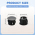 78Pcs 1/2" 3/8"(DxH) Holes(10mm), MECCANIXITY Plastic Hole Plugs, x Hole Cover Tubing End Cap for Round Table Chair