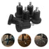 6pcs 2-inch KALLORY Fixed Office Chair Casters Swivel Accent Chair Wheels Bell Glides Replacement Desk Wheels for High