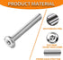 Hincell M6x16mm Bolts,50pcs M6x1.0 Bolts,304 18-8,Crib Hex Socket Head Cap Screws Furniture Screws Stainless Steel