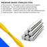 23/15 Probe UNC Yellow Silicone Handle Stainless Steel Dental Periodontal Measuring Probe Professional Diagnostic