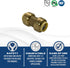 XFITTING 1/2" Push Fit Coupling, 10 Pcs