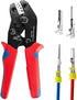 Wire Crimping Tool with Ratchet, Amliber Ratchet Wire Crimper Tool for Open