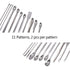 22 Pieces Steel Lab Spatula Micro Scoop Set, Tiny Mixing Spatula for Laboratory Sampling Spoon