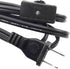 SwitchPrince SPT-2 Lamp Cord with Inline Switch and Plug 6ft 18AWG 6A 125V