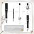 Kosiz 150 Pieces Plastic Beadable Pen Bulk Bead Ballpoint Pen Assorted Bead Pen for Kids Students Office Supplies