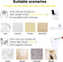 100 8mm 10mm Pcs Outdoor LED Strip Light Mounting Clips Self Adhesive with Screws Mounting Holder, Cable Wires