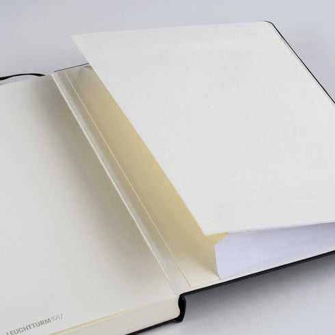 LEUCHTTURM1917 Softcover Pocket Notebook A6-123, Numbered Pages for Writing (Plain, Black)