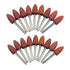 18Pcs Bullet Shape Abrasive Mounted Stone Grinding Tool for Dremel Rotary Tools