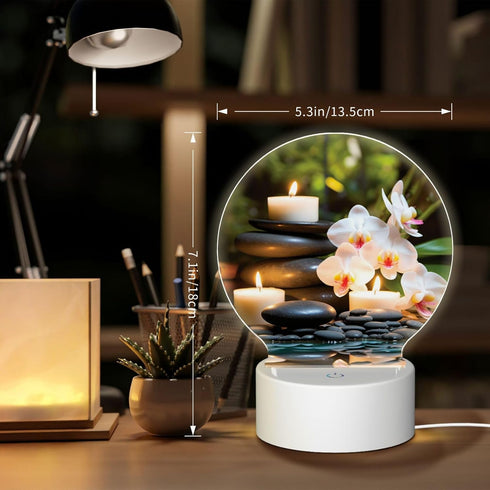 AQRJKHD LED Night Lights for Bedroom, Portable Table Bedside Lamp, Adjustable Warmer Night Lamp, Relaxation