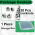 Einundcy M8 1.25 M8x1.25mm 304 13mm M8-1.25 20 Locknuts Metric Nylon Inserted Hex Lock Nuts Self-Lock Nylon Insert