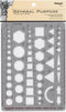Pickett General Purpose Template, Circles, Squares, Hexagons, and Triangles (1033I)
