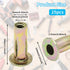 25Pcs Steel Multi Grip Rivet Nuts Pre Bulbed Shank Zinc-Plated Flat Head Threaded Insert Nut Construction Fasteners for Industrial (1/4-20)