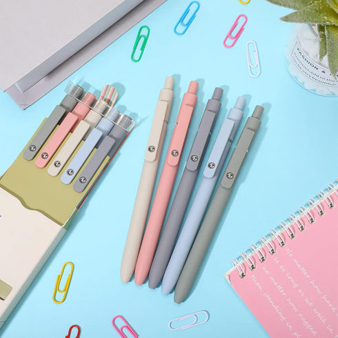 Sherr 50 Pcs Black Gel Ink Pens Bulk, Retractable Ballpoint Pen, Quick Dry Ink Pen, 0.5mm Fine Point Gel Pen, Smooth