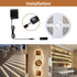 Wefomey 100ft Dimmable 24V 2700K-6500K 1440 (1 100ft) White LED Strip Lights, Bright Led Tape Light with Remote and App