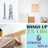 Zinc Self-Drilling Drywall Anchors with Screws Kit, 25 Heavy Duty Anchors & Screws, 50 Pieces