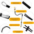 Retractable Tool Lanyard, 3 Pack Safety Tool Leash with Aluminum Lock Carabiner Clip and Adjustable Loop End, Fall Protection Tough Scaffold Tether for Hand Tools/Construction/Scaffolding/Roofing by XIANGXING
