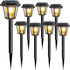 8 Pack 3000K Bulb, Solar Pathway Lights Outdoor Solar Lights Outdoor Waterproof with Tungsten Filament Decor Driveway