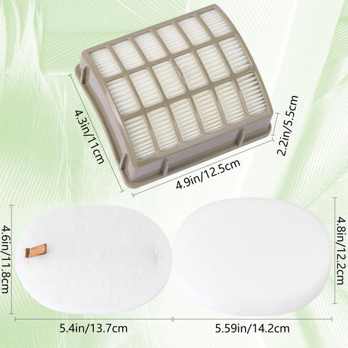 3 Foam Filters for Professional NV70, NV80, NVC80C, UV420, XL Capacity NV90 Replacement for XFF80 XHF80