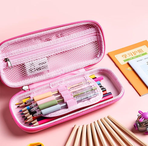 Pencil Case for Kids Girls 3D Whale, Large Capacity Waterproof Pencil Box with Compartments for School and Kindergarten