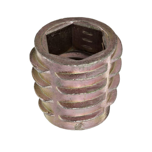 E-Z LOK Knife Threaded Insert for Soft Wood, M8-1.25 Internal Threads, 13mm Length, Pack of 25