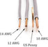 THE CIMPLE CO 10 Feet Insulated Solid Copper THHN/THWN Wire, 14 AWG, Made in The USA, Electrical Rated for 600 Volts