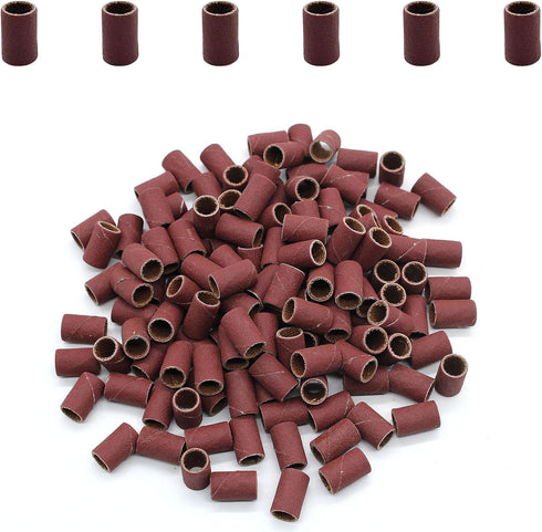 120 PCS 1/4 Inch Sanding Sleeves 320 Grit Sanding Drum and Sleeves Set Oxide Sandpaper Sanding Drum Sanding Bands by Cionyce