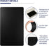 FONLAND 50pcs/Set 0.4mm Thickness Aluminum Metal Business Cards DIY Engraving Card for Home Office Supplies (Black)