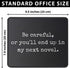 Wish State 2 Pack Careful Or You'll End Up My Novel Mouse Pad Funny Writing Gift for Author Office Desk Accessory