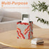 Meaudiwes Leather Pen Holder Stand Square Pencil Cup Desktop Stationery Organizer Food Bacon