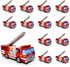Fire Engine Party Food Boxes with Wax Paper - 12 Pack