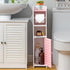 Compact Toilet Paper Storage Cabinet - Rose Dawn & White