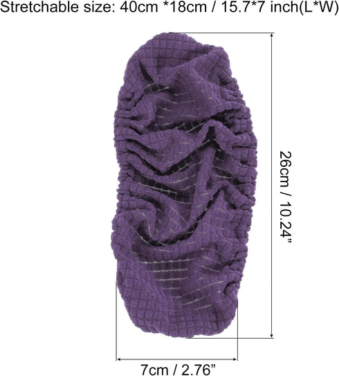 PATIKIL Office Chair Arm Cover, 4Pcs Office Chair Armrest Covers Protectors Memory Stretchable Computer Chair Arm Rest Covers Removable for Office Chair, Purple by PATIKIL