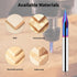 EANOSIC 30 1/4" 3-Flute Degree V Bit Shank, Carbide CNC Chamfer End Mill, V Groove Router Bit with Blue Nano Coating