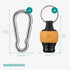 Set Navaris Ball Grip Bit Holder - Carabiner Ring for Holding Drill Bits - Color Coded Bit Extension with Ergonomic