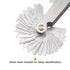 58 Pcs Metric & British Whitworth & US Screw Gauge Thread Pitch Measuring Tool for Industrial Measurement