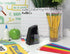 Bostitch Office Battery Pencil Sharpener, Hinged Tray, Colored Pencil Compatible, Blue (BPS2-BLUE) and Black (BPS2-BLK)