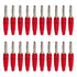 Qingdinu 40Pcs 4mm Banana Plug Connectors Black and Red High Current Insulated Shrouded Stackable Connector Screw