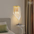 FFIHAKL 12 2 K9 Crystal Wall Sconces, * Socket Chrome Acrylic Crystal Drops Shade Modern Wall Lamp, for Bedroom, Living
