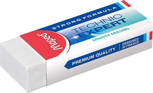 Maped Helix USA Technic Expert Vinyl Eraser, Pack of 20 for Effortless Erasing and Superior Performance