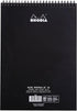 Rhodia Wirebound Notepad, A4, Dot, Black (185039C)