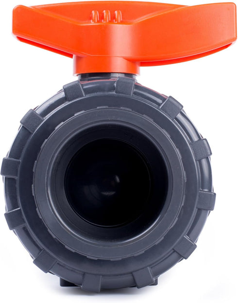 2 F1970, 200 @73F, 2 inch (2 inch) HYDROSEAL Kaplan PVC True Union Ball Valve with Full Port, ASTM EPDM O-Rings