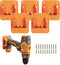 5 Packs Tools Drill Mount Holder for RIDGID 18V Li-ion Drill, Includes 20 Screws (No Tool)