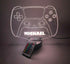 16 New Video Game Controller Gamer Name Gamertag Gaming Room Games Gift Night Light Up Table Desk Lamp LED Custom