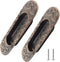 2 Pcs 4.13" European Recessed Flush Pull Handle, Stainless Steel Sliding Door Handle for Cabinet Closet Dresser Drawer